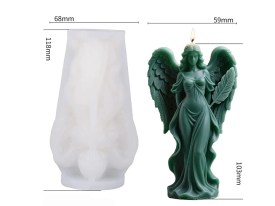 Molde silicona diosa griega con alas 